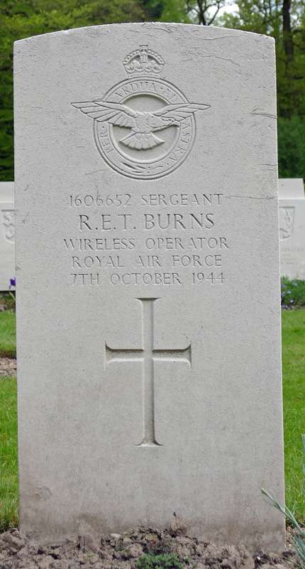 Sgt Raymond Edmund Thomas Burns<br/><br /><br />died October 7th, 1944